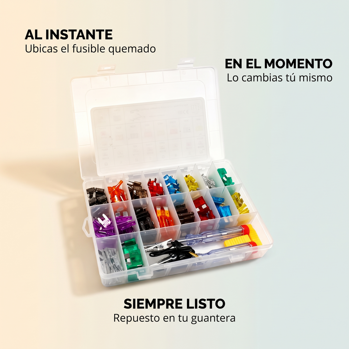 Kit de fusibles para carro – repuesto listo en tu guantera