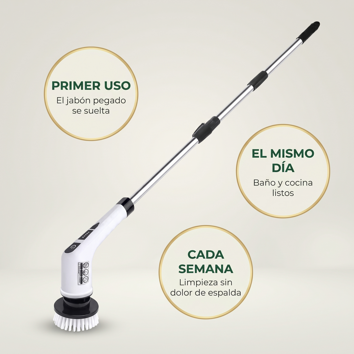Cepillo limpiador eléctrico 9 en 1 – limpia sin tallar