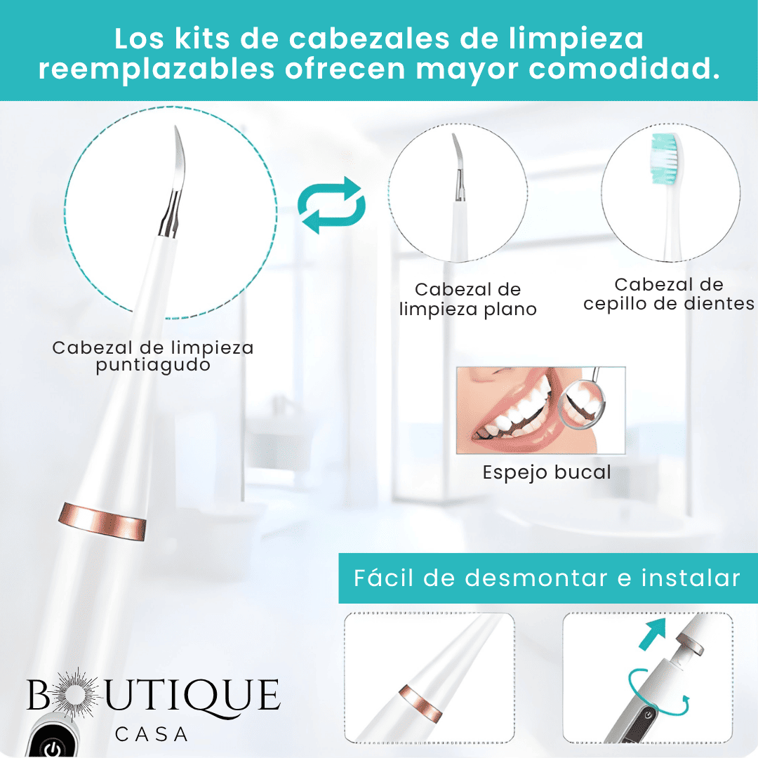Cepillo Removedor de Sarro Eléctrico | DentalClean™