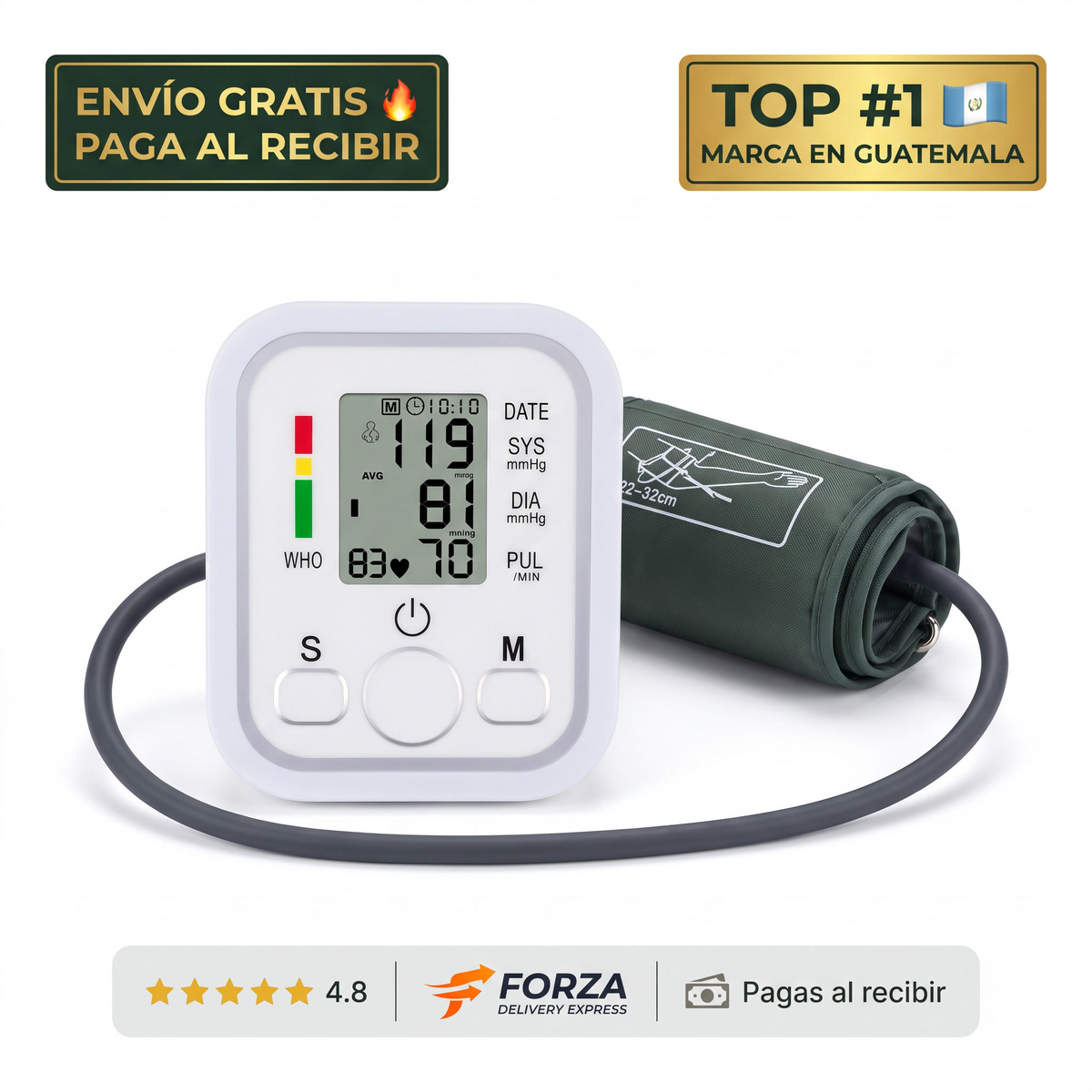 Tensiómetro digital de brazo – Control de presión en casa
