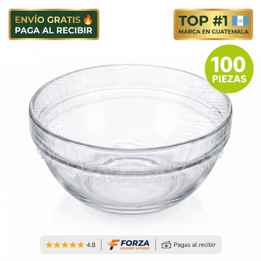 100 Bolsas elásticas para alimentos – tapa cualquier traste al toque