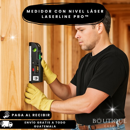 Medidor con Nivel Láser 3 en 1 | LaserLine Pro™
