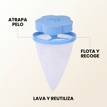 Pack 3 Filtros atrapapelusas para lavadora – ropa sin pelo ni borra