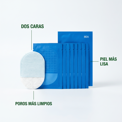 Pack 8 Discos exfoliantes para piel sensible – Rostro más luminoso