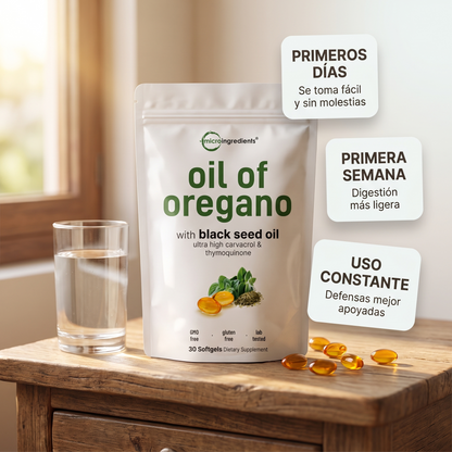 Aceite de orégano en cápsulas de gel – Apoya tus defensas