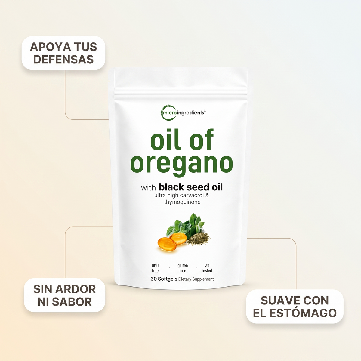 Aceite de orégano en cápsulas de gel – Apoya tus defensas
