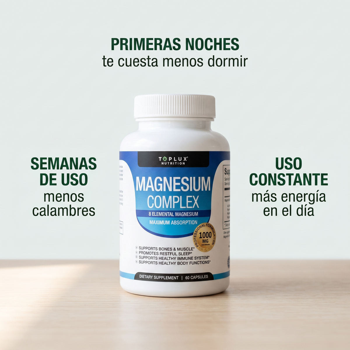 Complejo de magnesio en cápsulas – descanso profundo