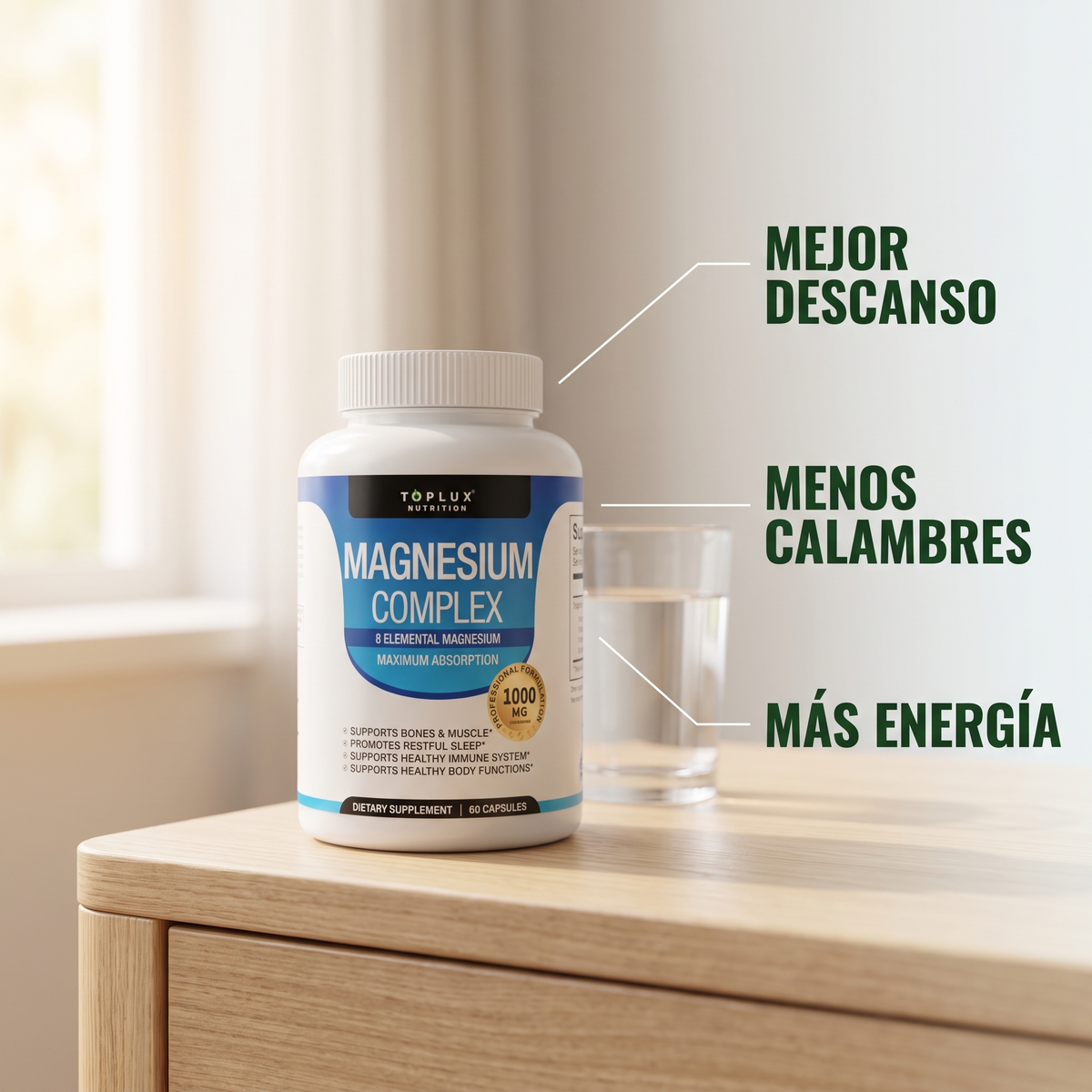 Complejo de magnesio en cápsulas – descanso profundo