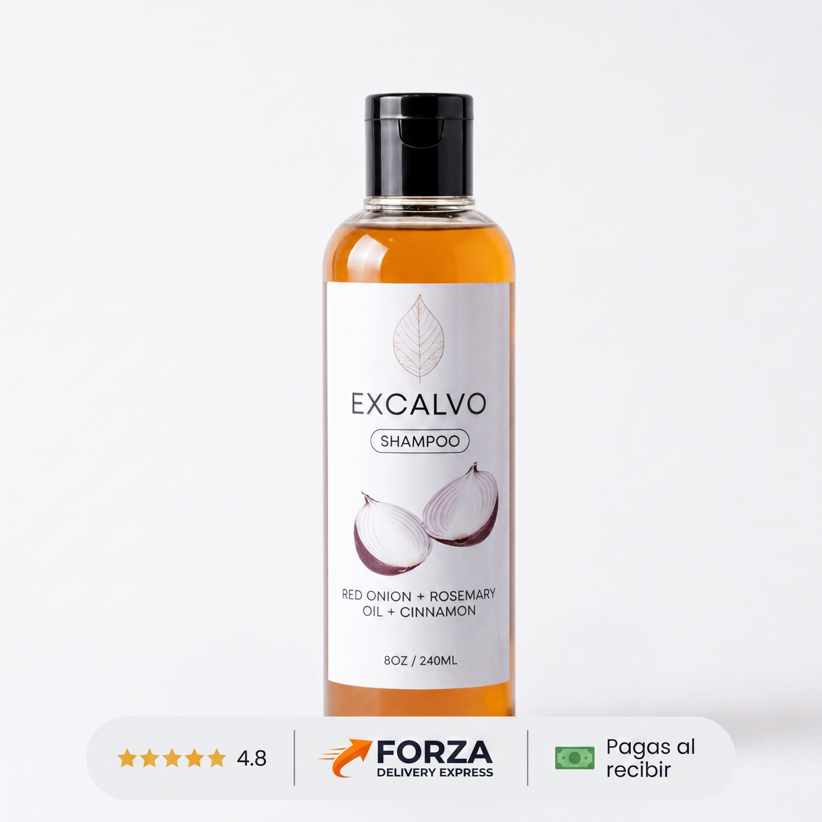 Shampoo anticaída Excalvo – fortalece tu cabello desde la raíz