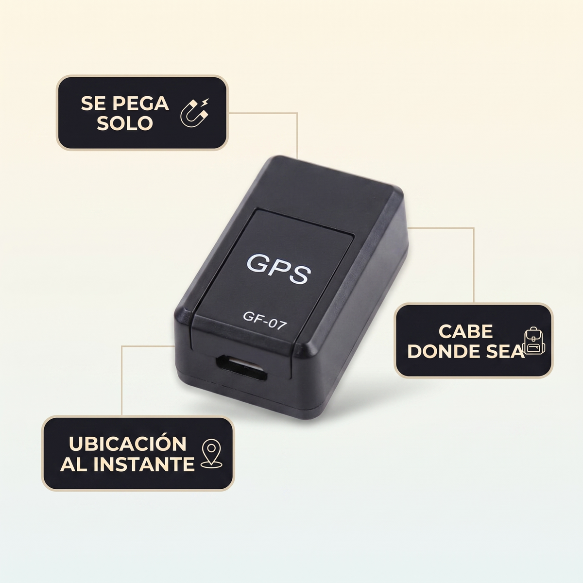 Mini rastreador GPS para auto – ubicación en tiempo real
