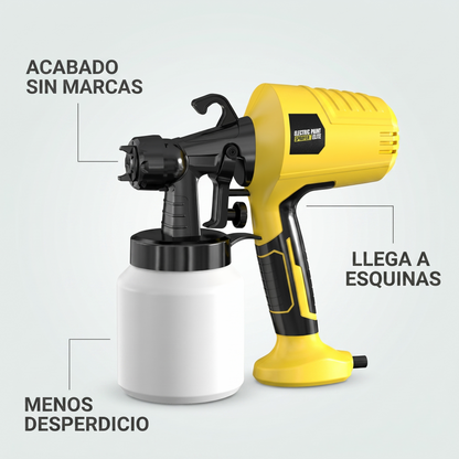 Pulverizador de pintura eléctrico – Acabado liso sin marcas