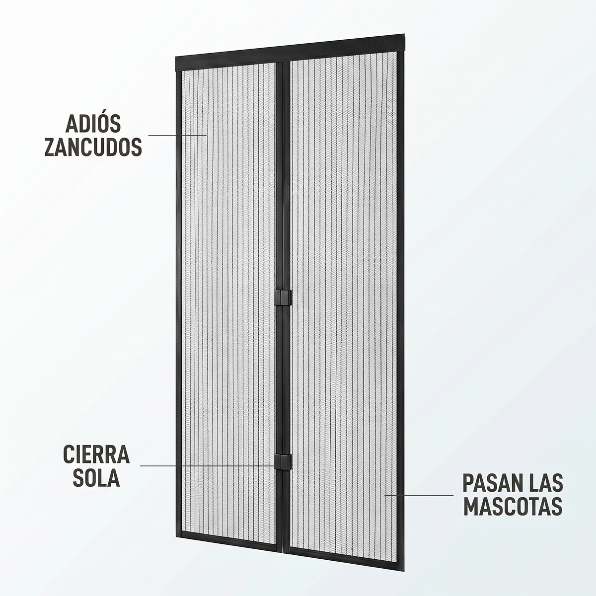 Cortina antimosquitos para puerta – Aire fresco sin bichos