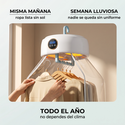 Secadora de ropa portátil – seca tu ropa sin sol ni patio