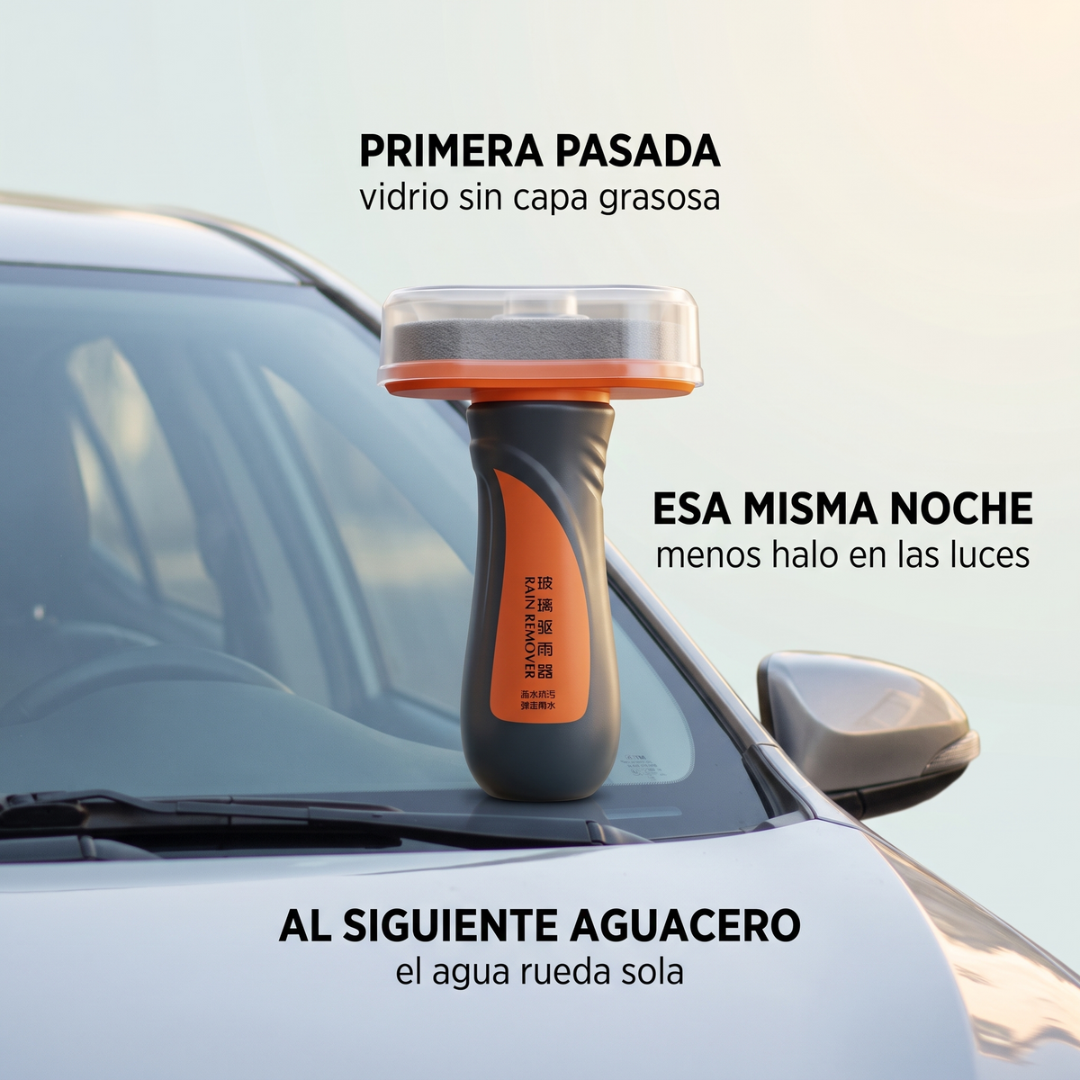Repelente de lluvia – visión clara al conducir