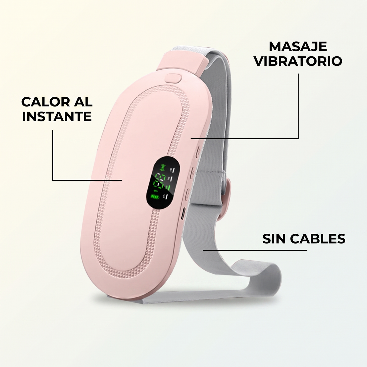 Cinturón térmico para cólicos – Alivio con calor y masaje