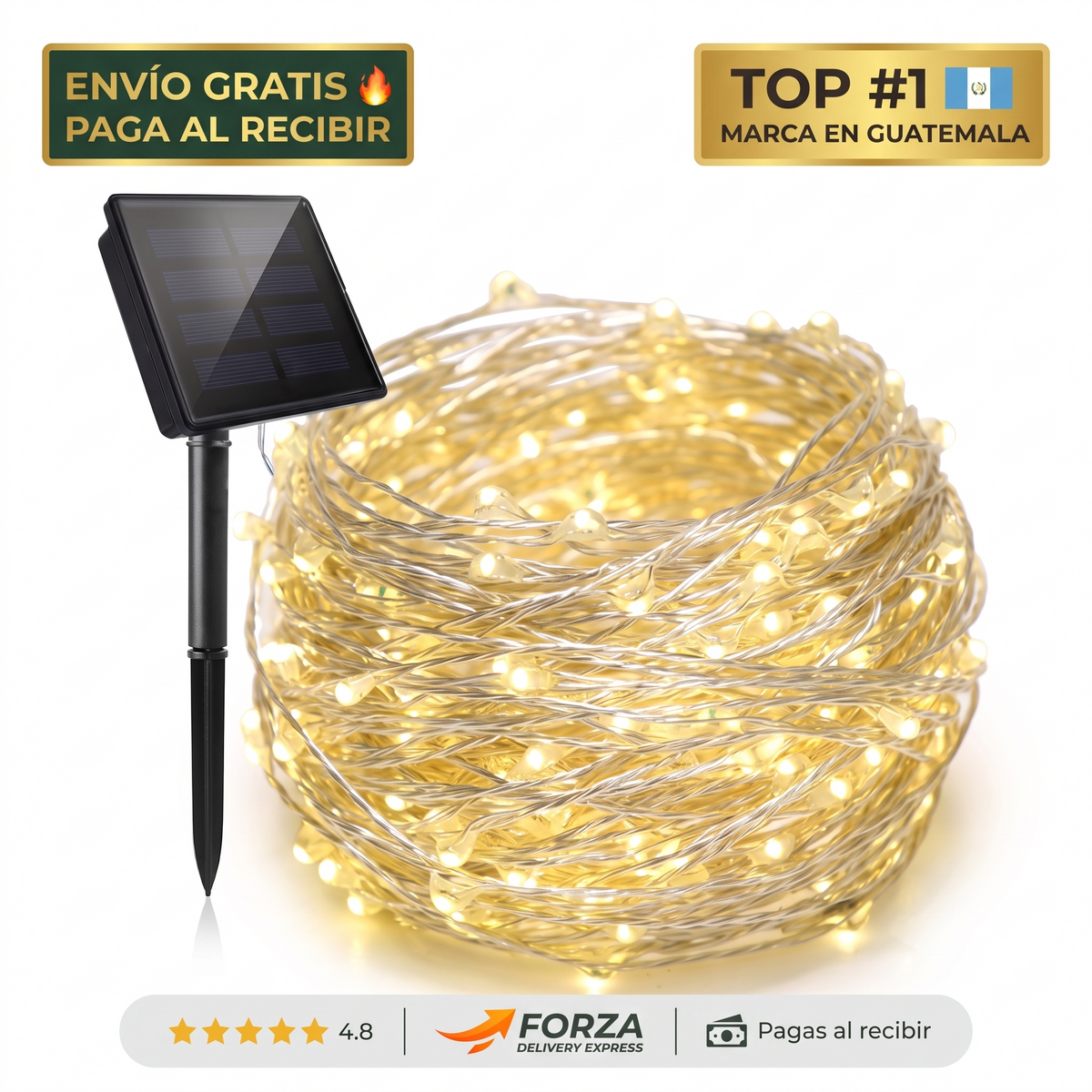 22M Luces solares para patio – decora tu Navidad sin cables