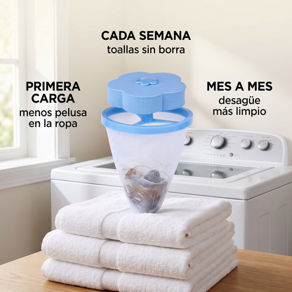 Pack 3 Filtros atrapapelusas para lavadora – ropa sin pelo ni borra