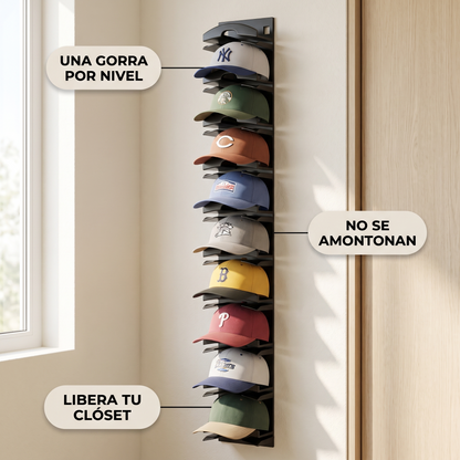 Organizador de gorras de pared – Tu colección a la vista