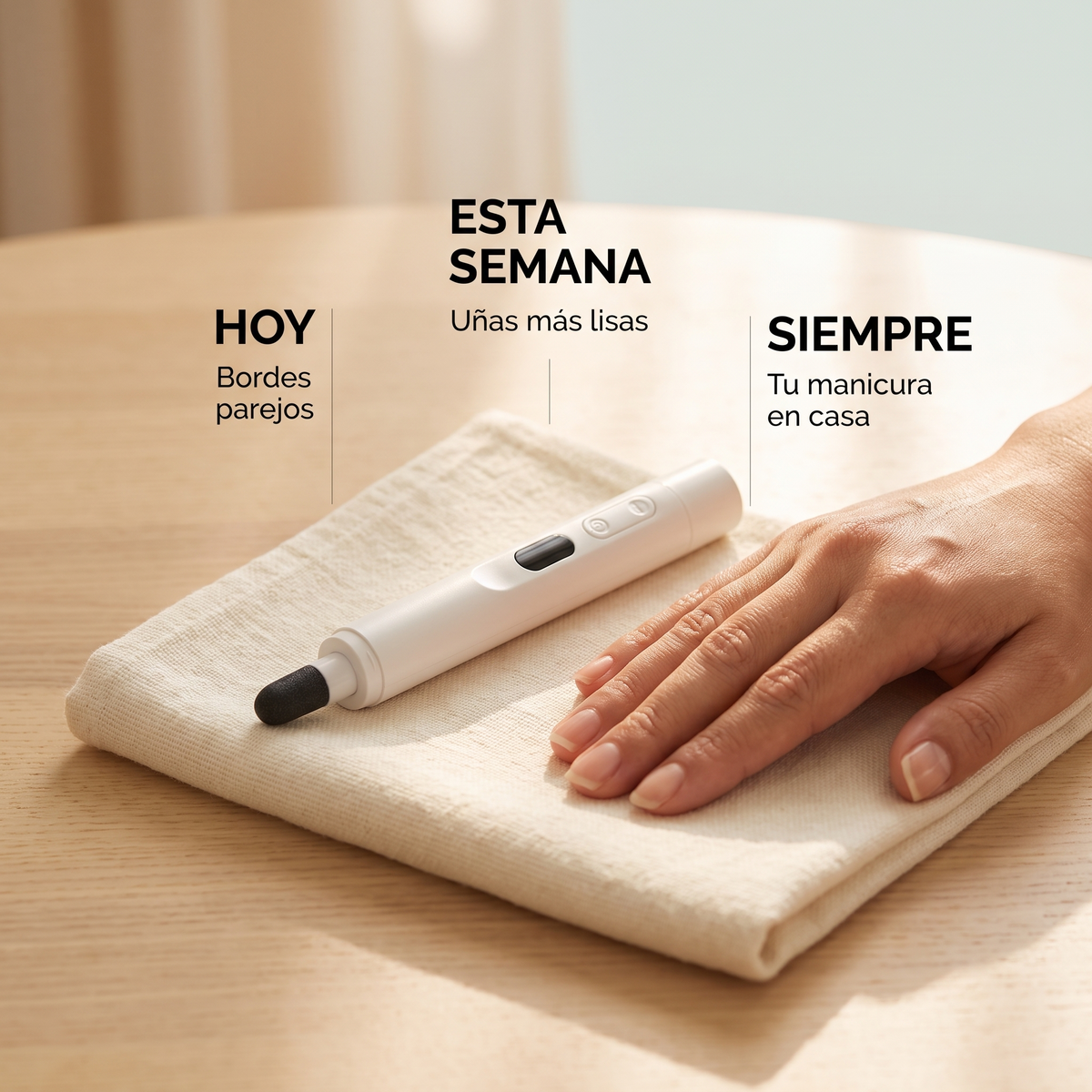 Pulidor de uñas eléctrico 2 en 1 – manicura en casa sin salón