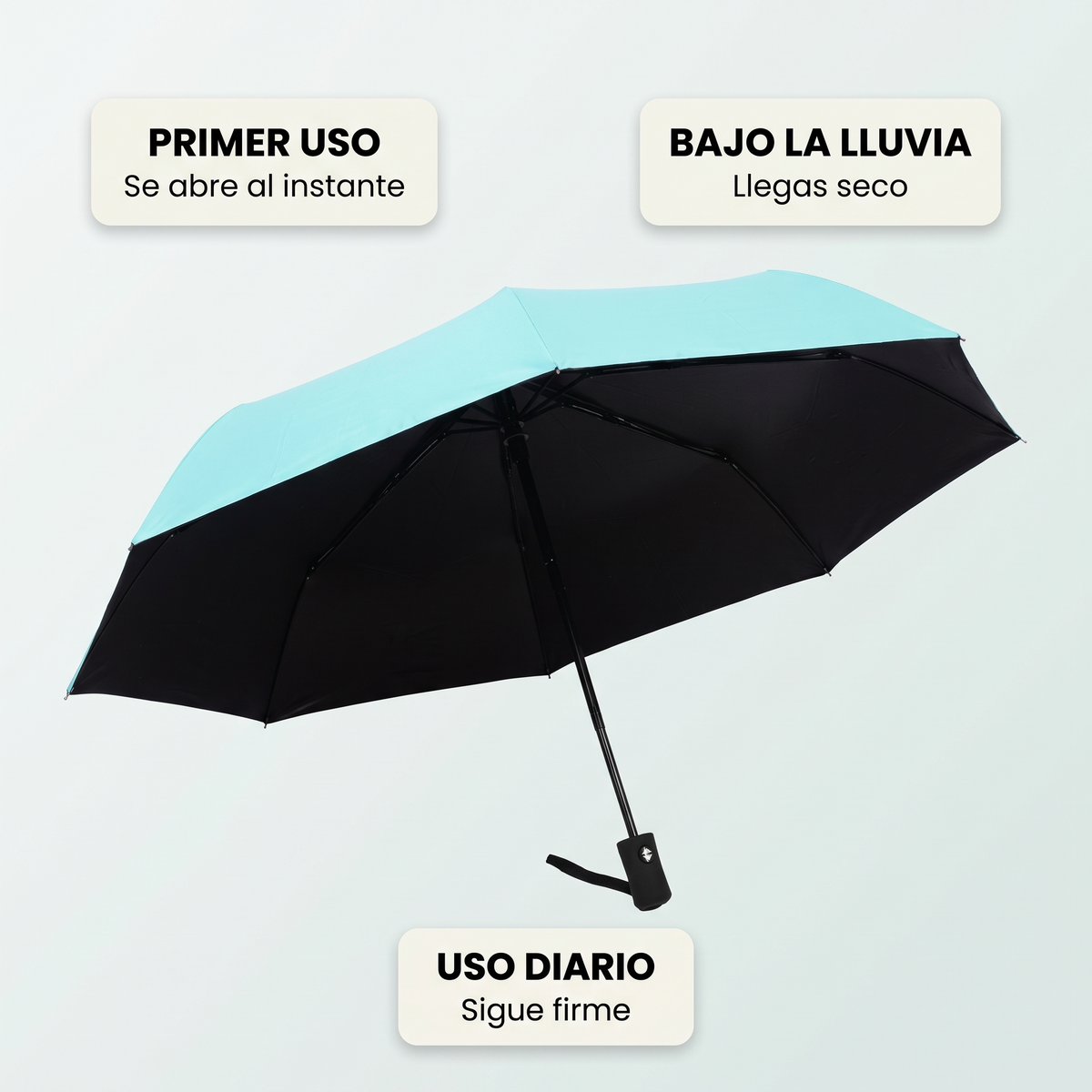 Paraguas automático plegable – Se abre con un botón