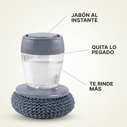 2x1 Esponja dispensadora de jabón – lava los trastos sin ensuciarte