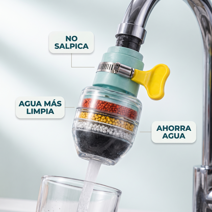 Filtro de grifo 6 capas – agua más limpia en tu cocina
