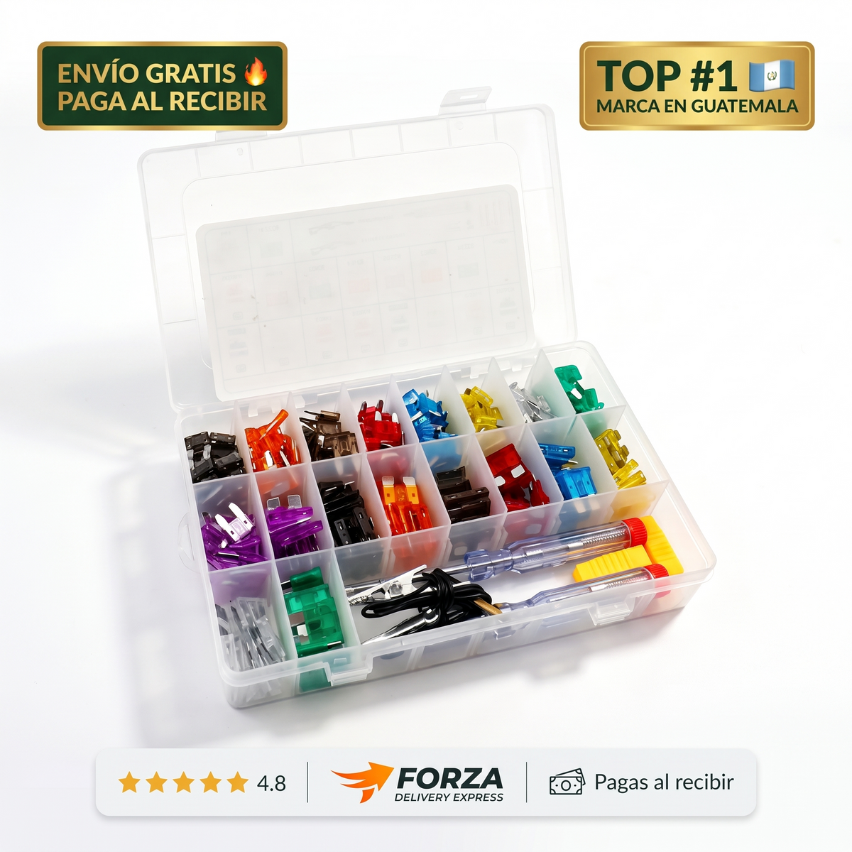 Kit de fusibles para carro – repuesto listo en tu guantera